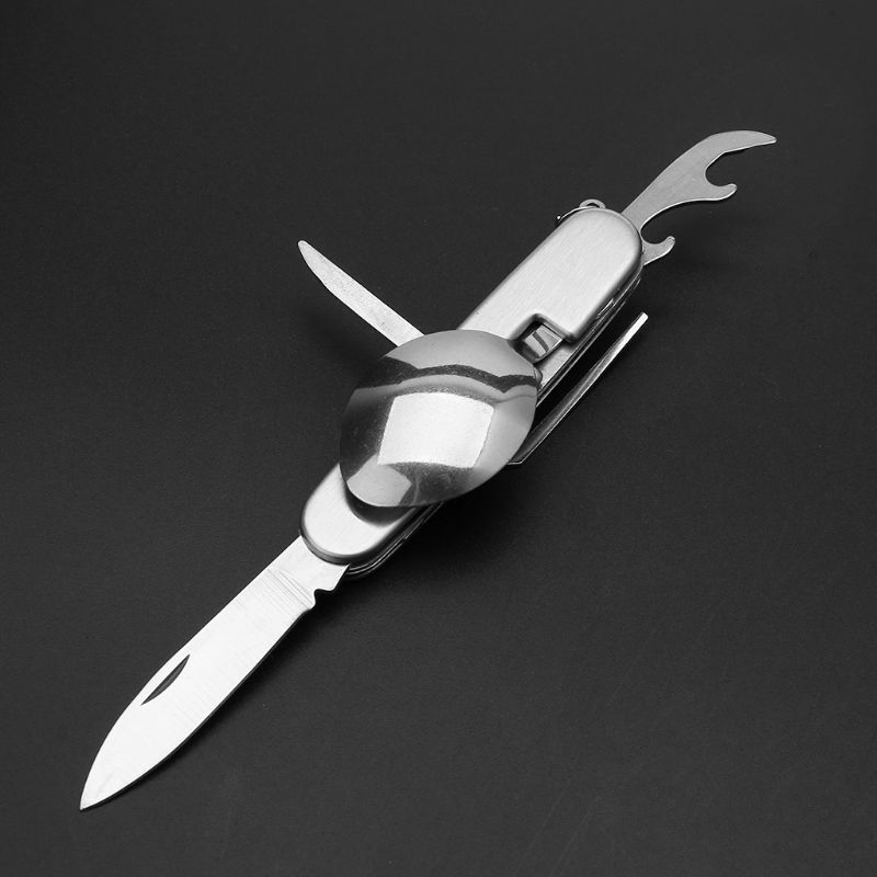 Camping Spoon Fork Knife Combo Eating Tool The Survival Island